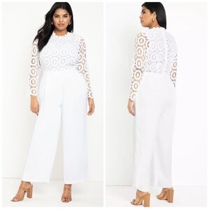 ELOQUII Lace Jumpsuit Size 24